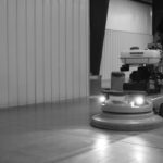 polishing concrete with Lavina Propane Burnisher