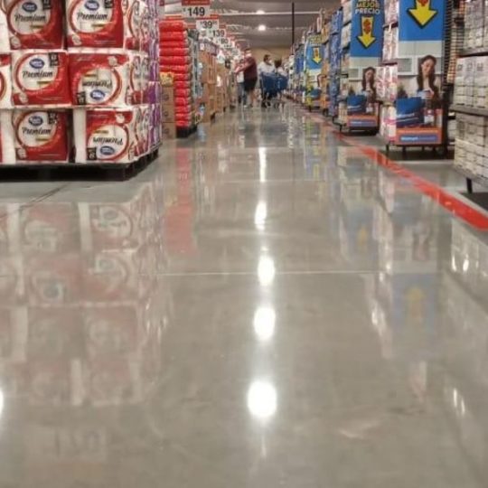 polished concrete in big box stores