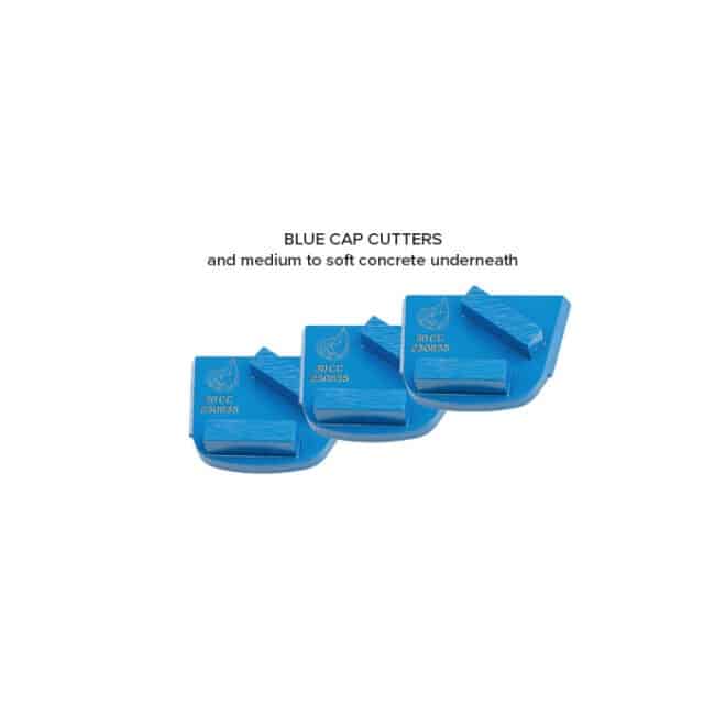 blue cap cutters for hard cap and medium to soft concrete