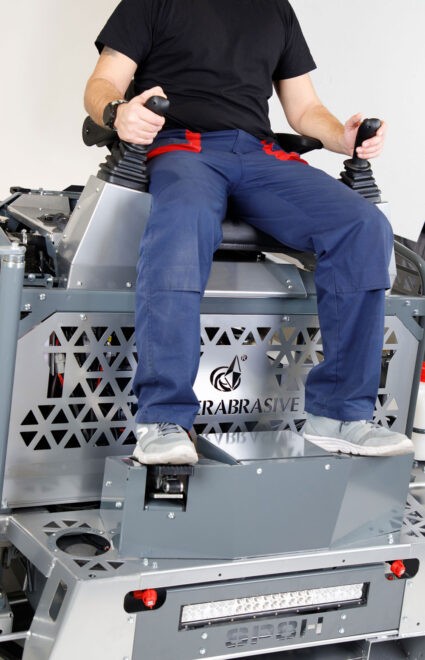 SP8H Ride-On Trowel, 8' - Superabrasive