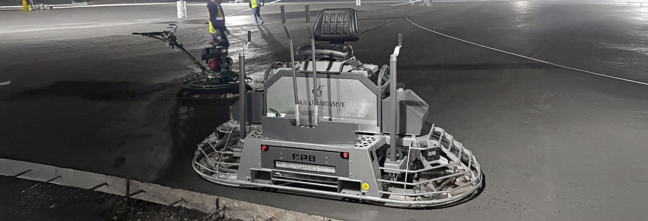 concrete finishing jobsite and sp8