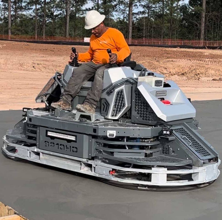 SP10HD hydro rider on a fresh slab